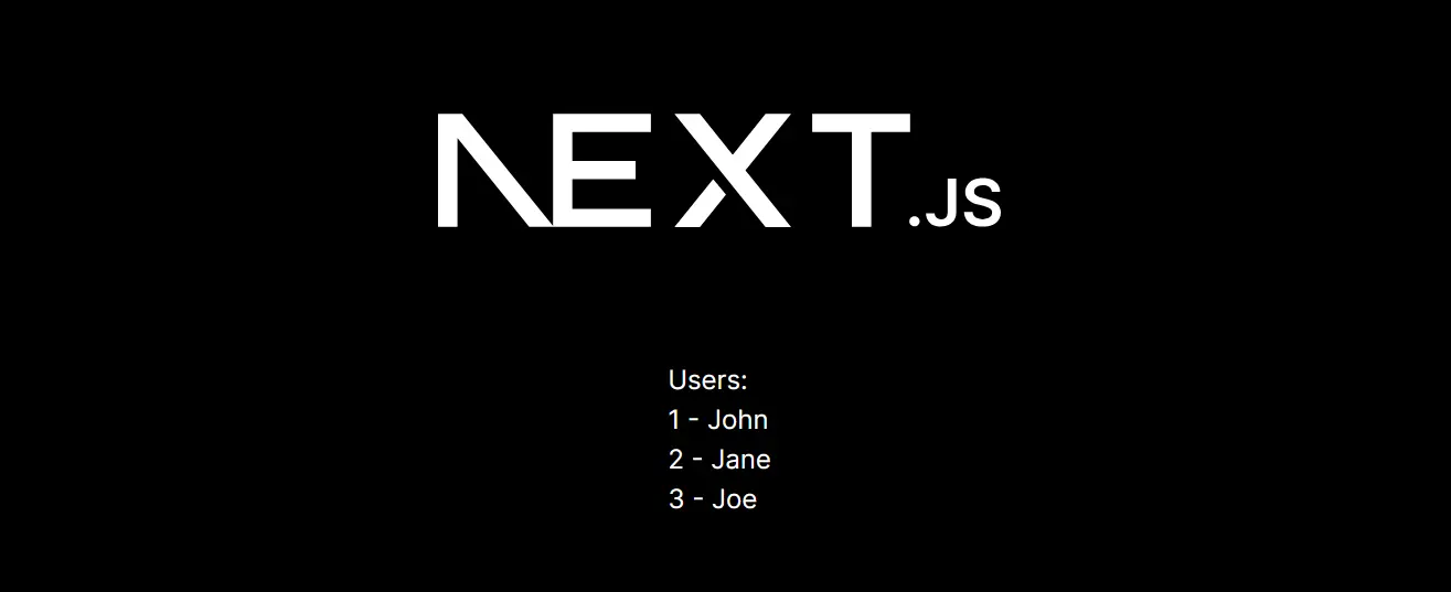 Next.js demo app - result